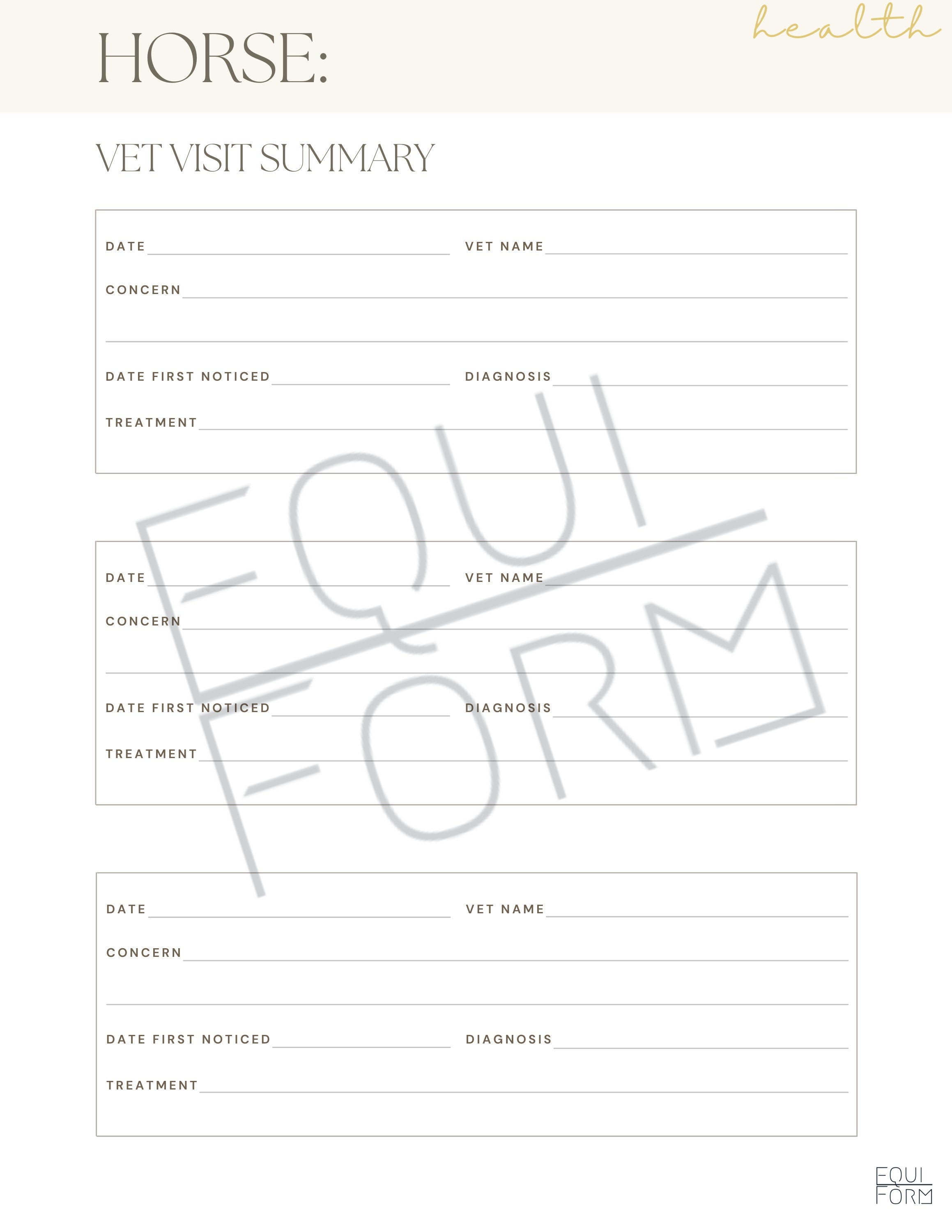 Equestrian Planner 2026-2028