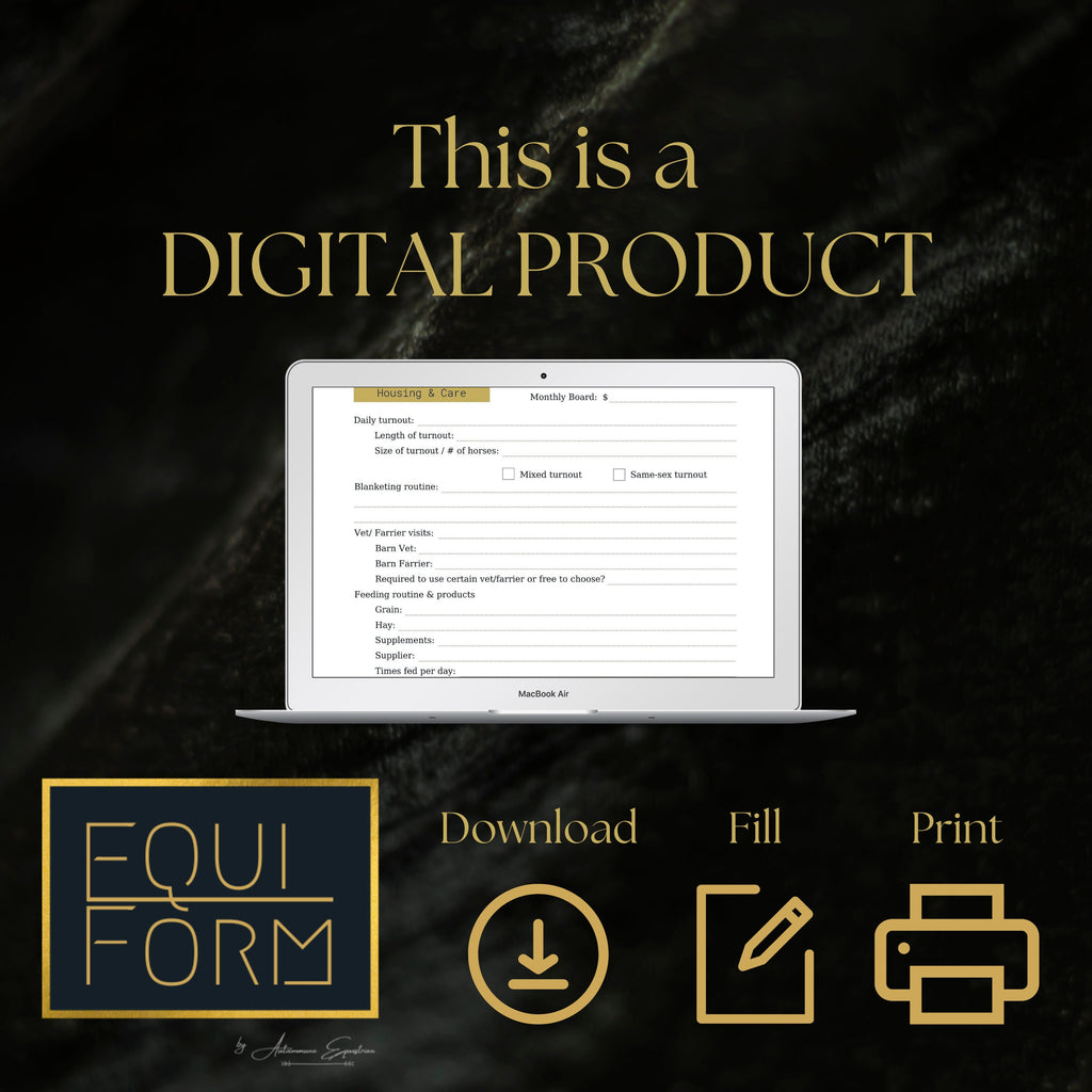 Horse Barn Tour Checklist