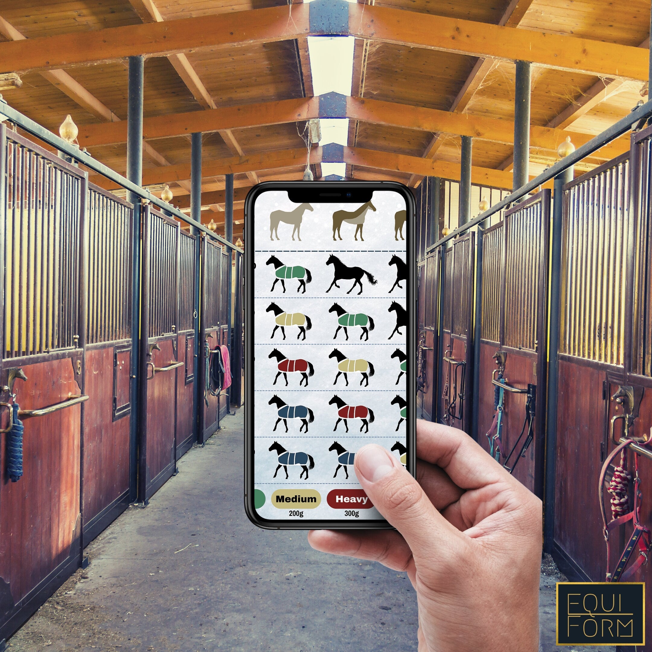 Horse Blanketing Poster Temperature Guide