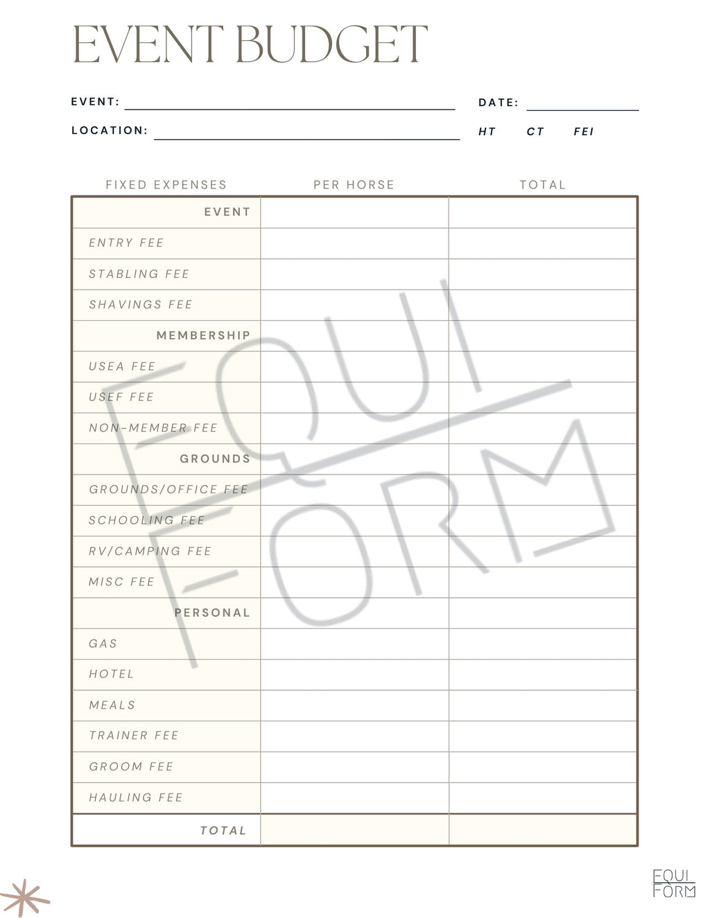 Riding Instructor Planner 2026-2028