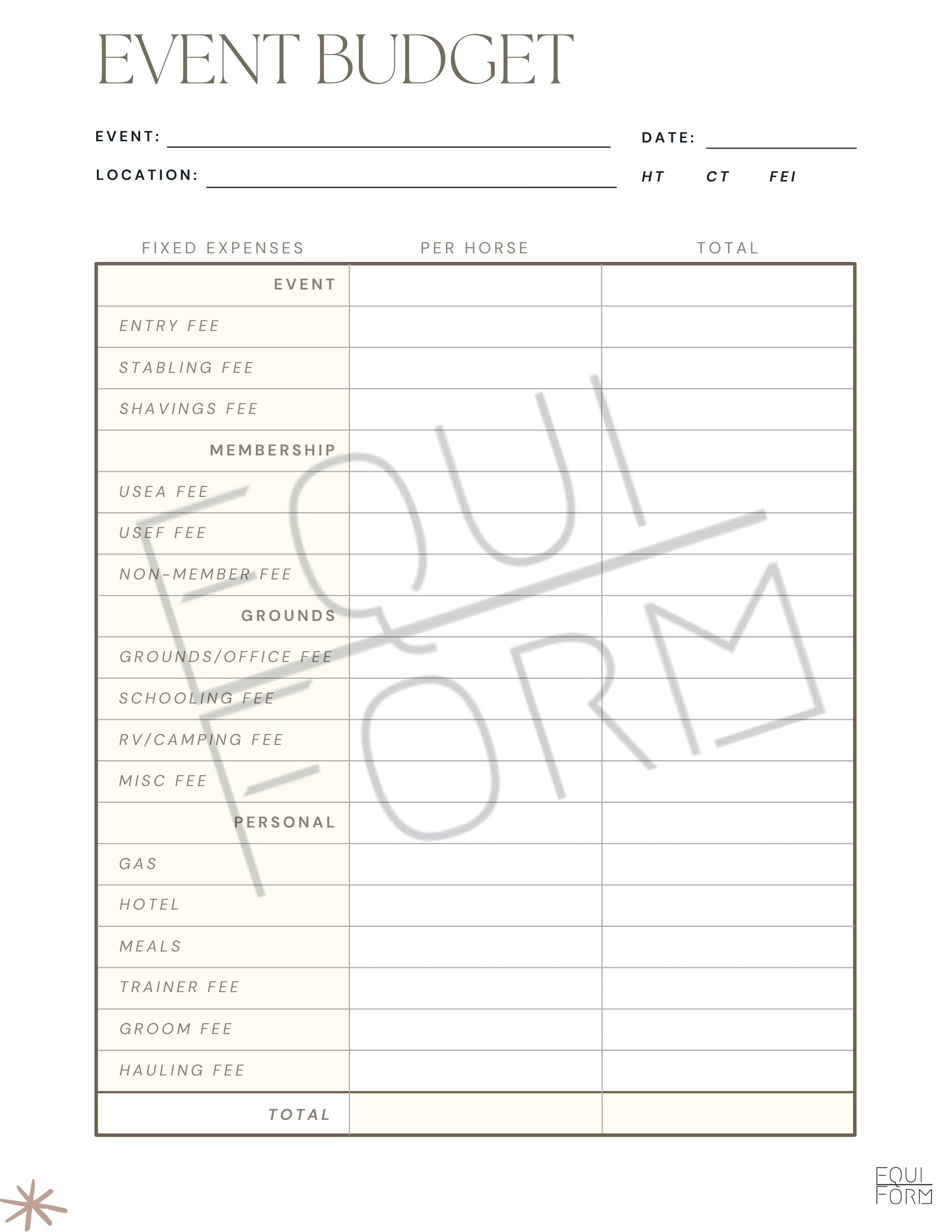 Riding Instructor Planner 2026-2028