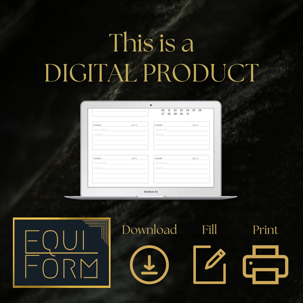 Riding Instructor Planner 2026-2028