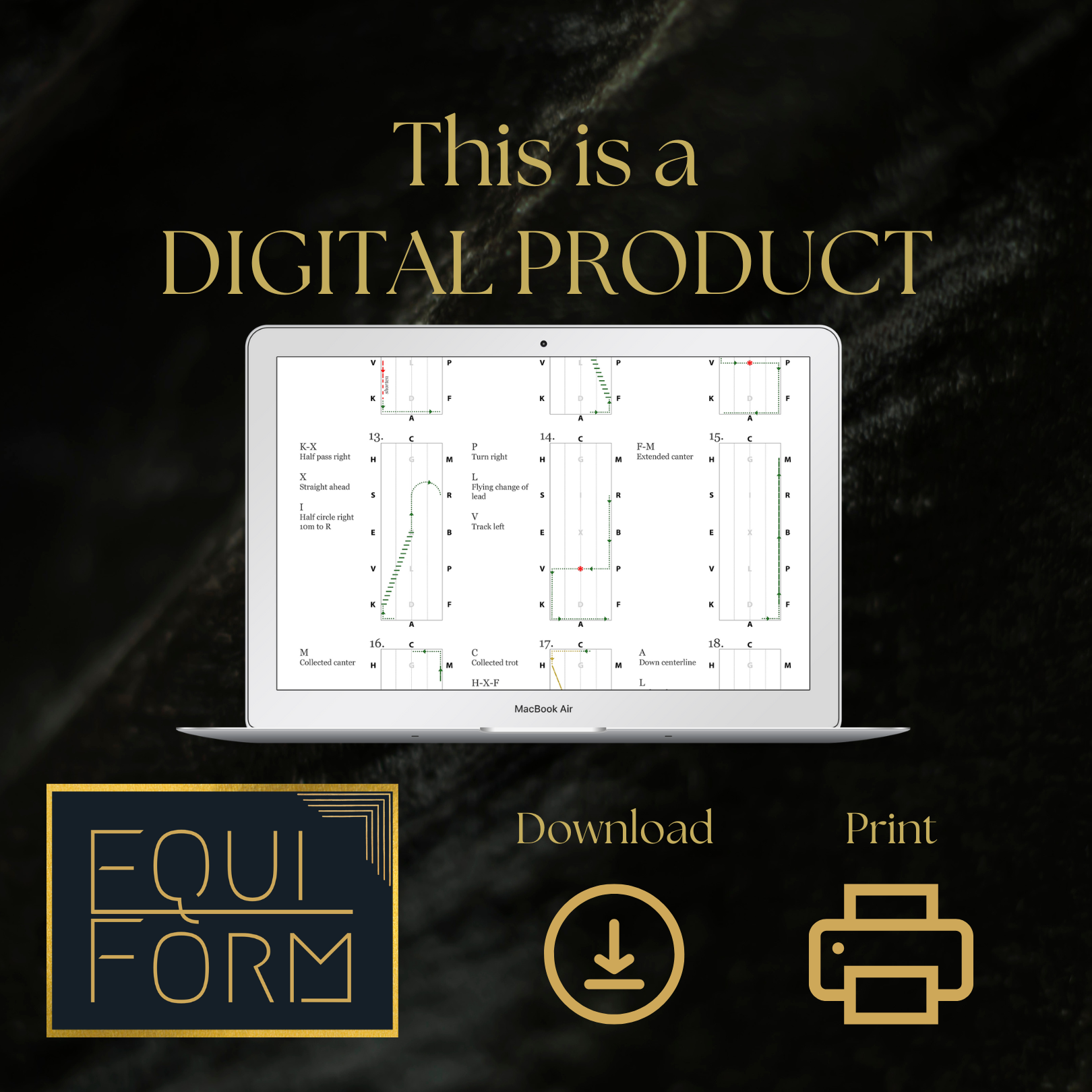 2026 USEA Advanced Dressage Test Diagrams