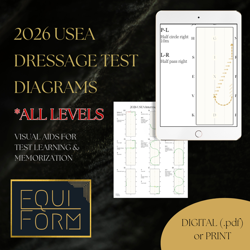 2026 USEA Dressage Test Diagrams - ALL LEVELS