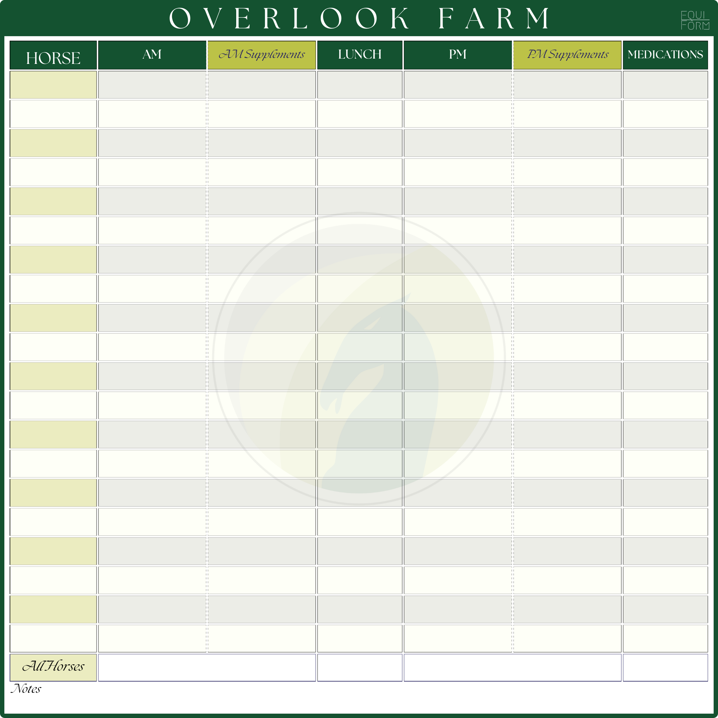 Feed Room Dry Erase Whiteboard