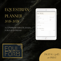 Equestrian Planner 2026-2028