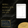 Riding Instructor Planner 2026-2028