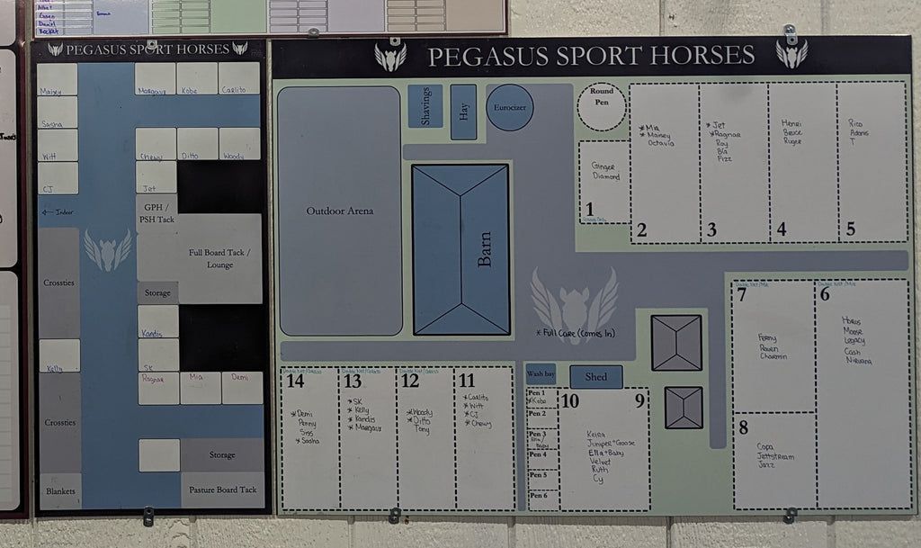 Custom Farm Property Map Dry Erase Whiteboard