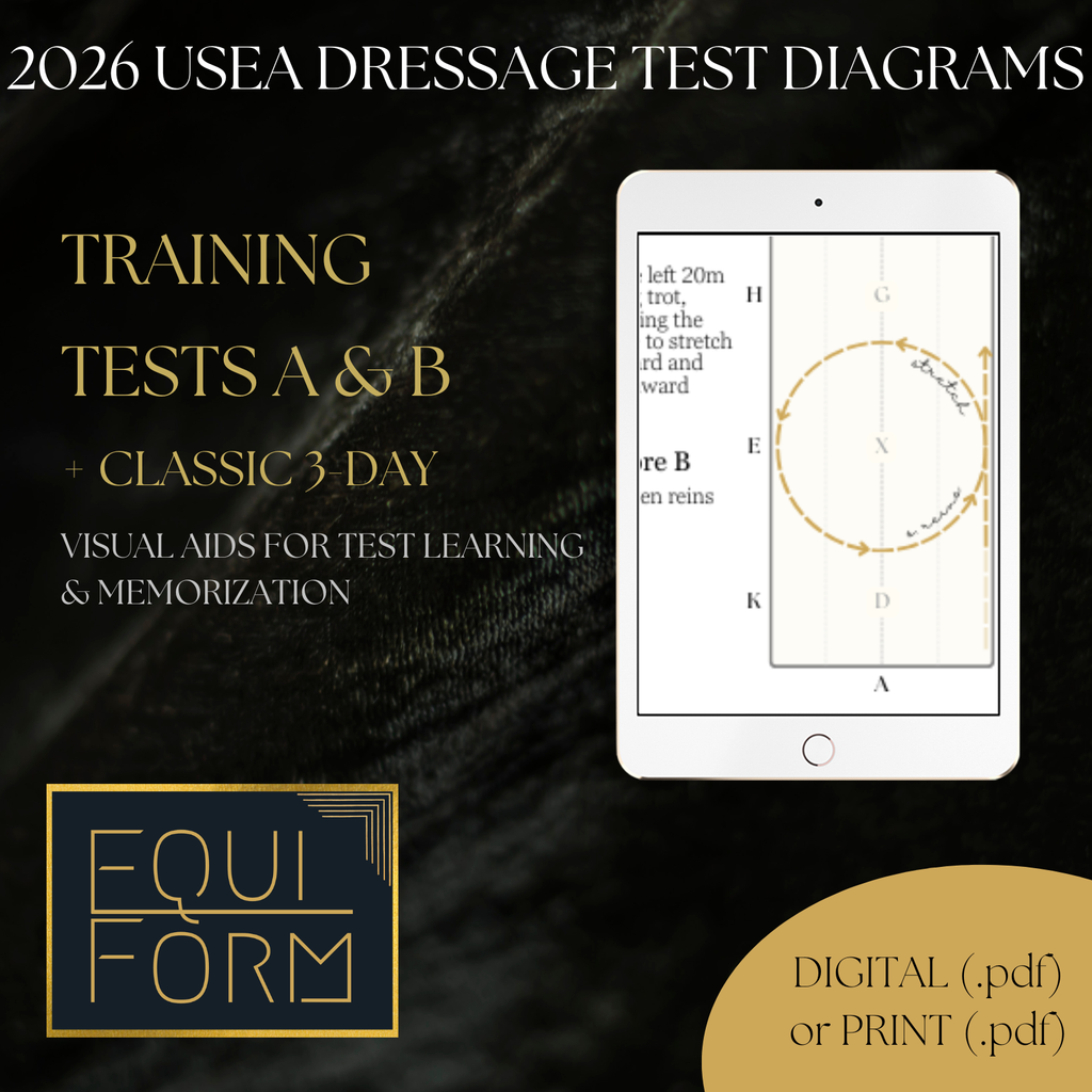 2026 USEA Training Dressage Test Diagrams