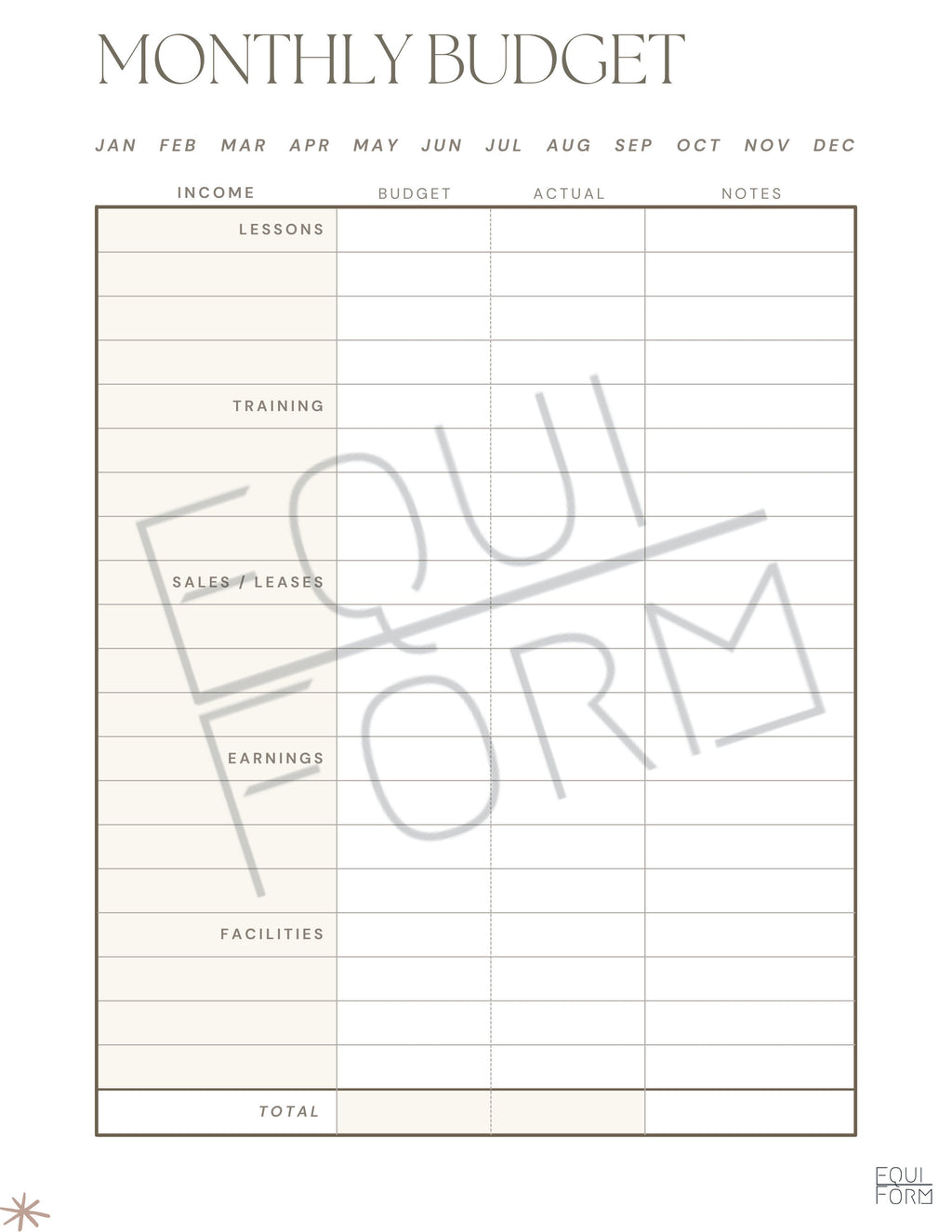 Riding Instructor Planner 2026-2028