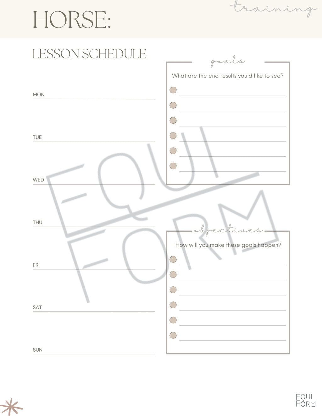 Riding Instructor Planner 2026-2028