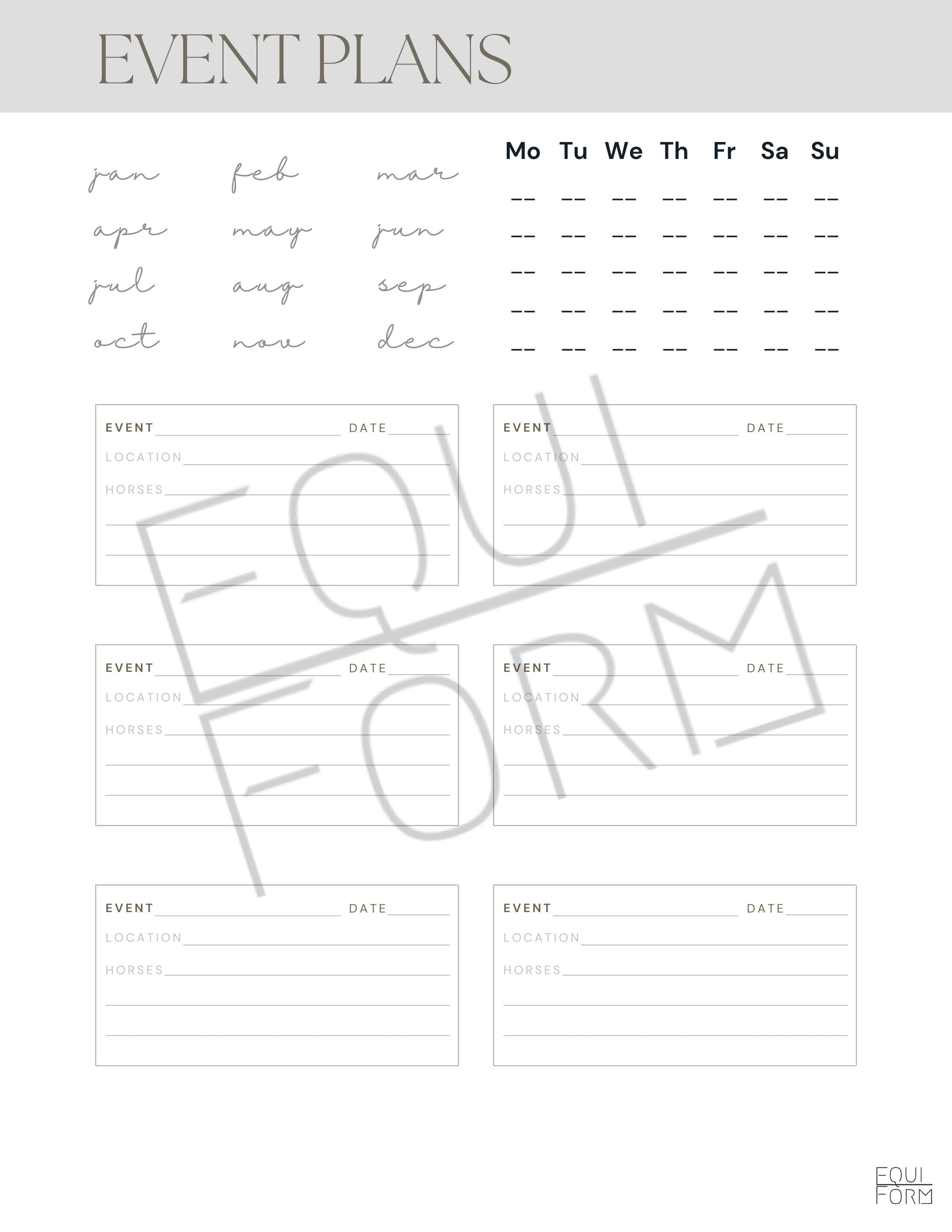 Equine Barn Management Planner 2026-2028