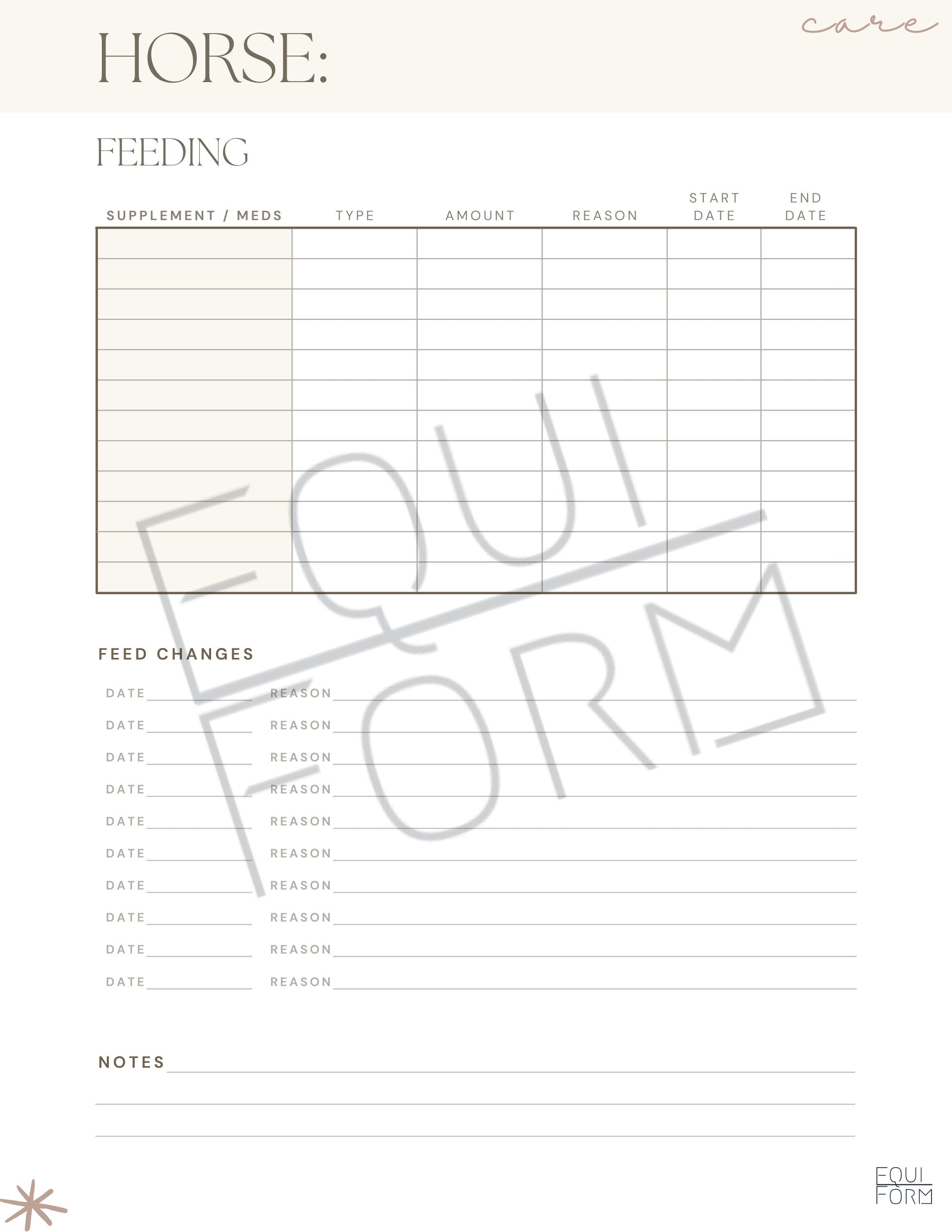 Equine Barn Management Planner 2026-2028