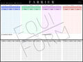 Farrier Schedule Dry Erase Whiteboard