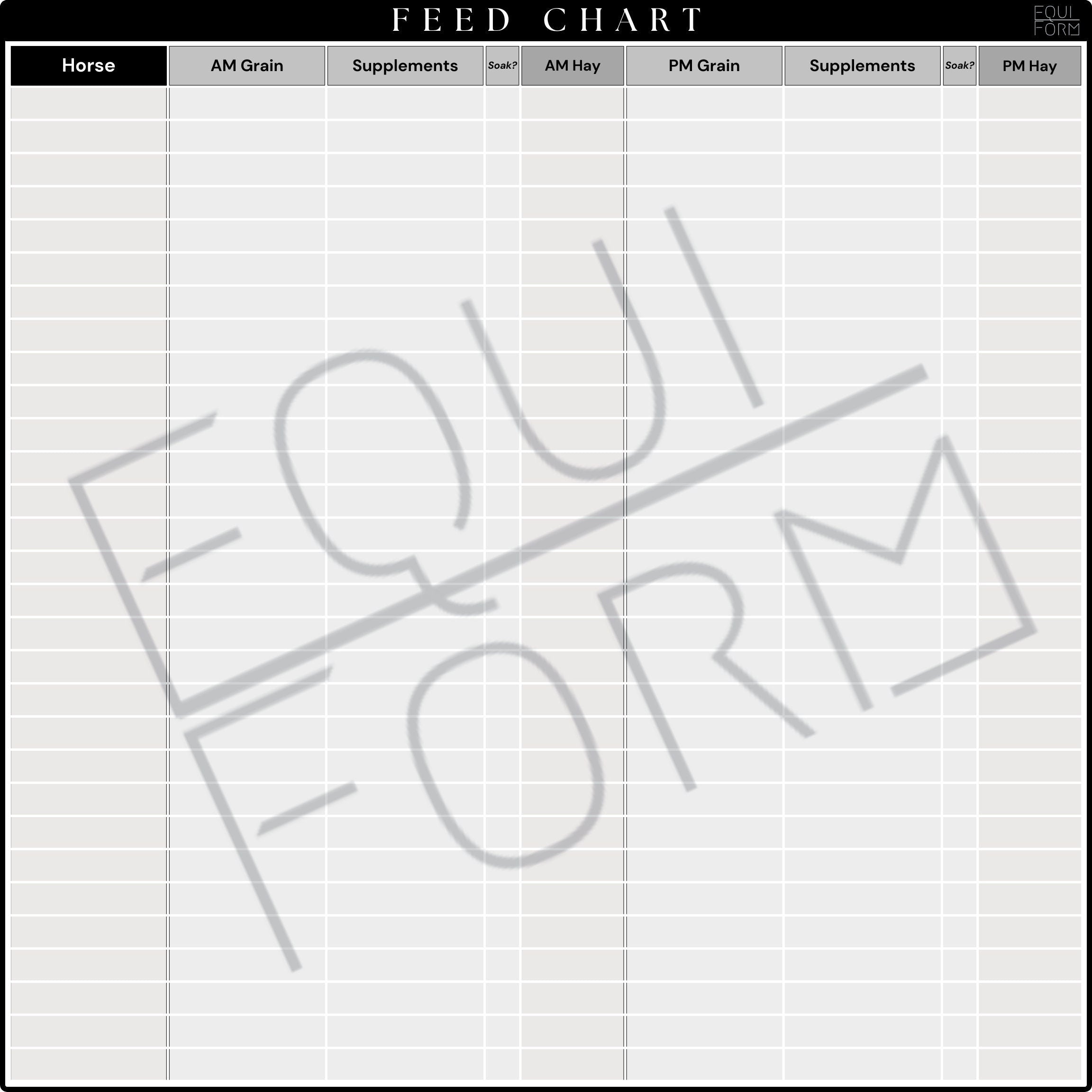 Feed Room Dry Erase Whiteboard