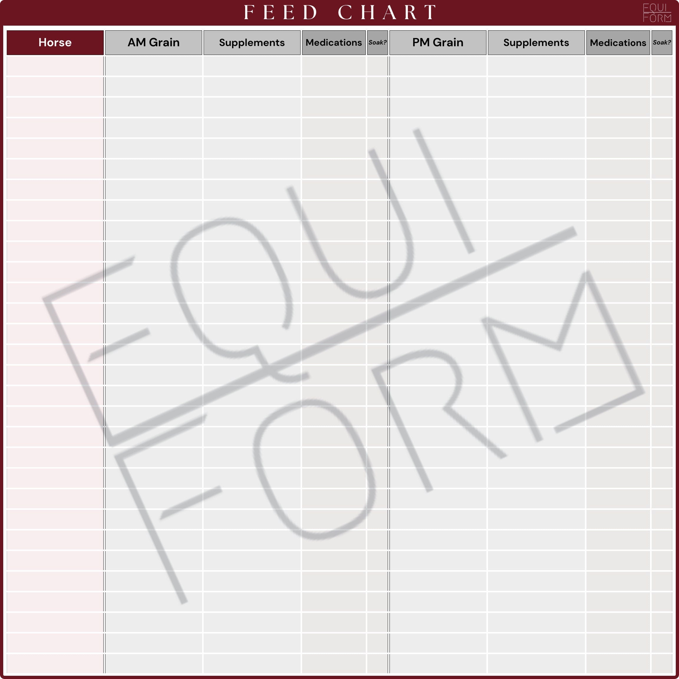 Feed Room Dry Erase Whiteboard