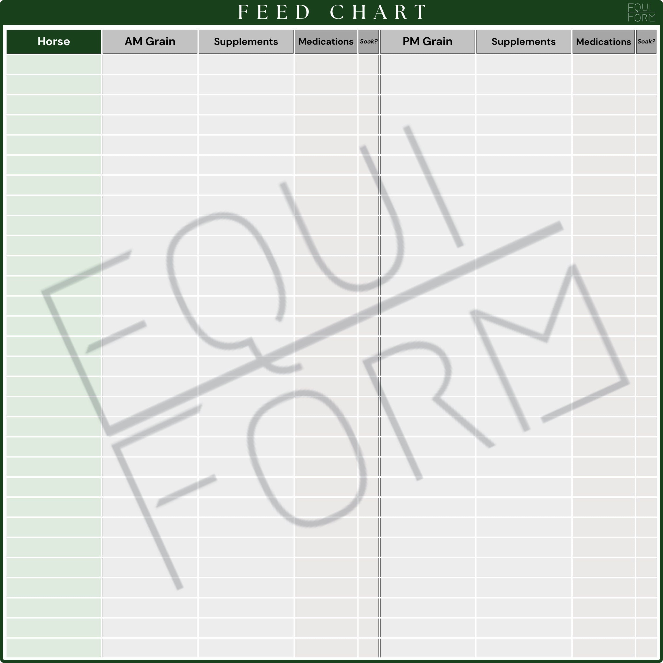 Feed Room Dry Erase Whiteboard