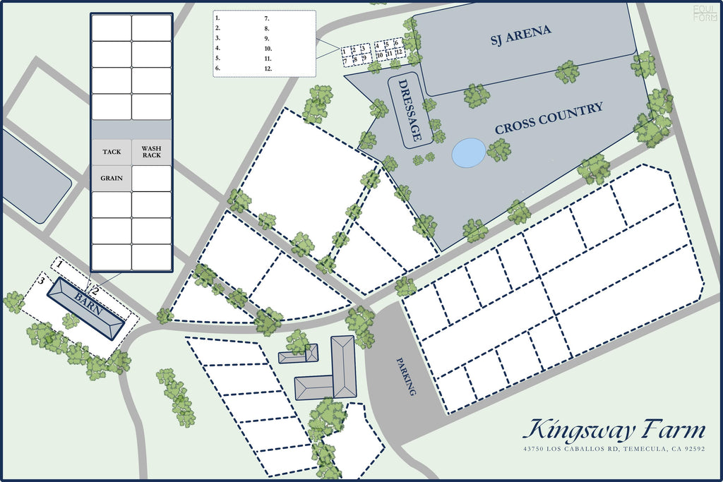 Custom Farm Property Map Dry Erase Whiteboard